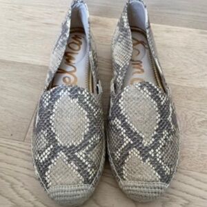 Sam Edelman Snake Print Espadrilles
